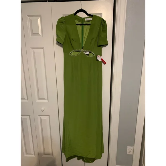 Women's Ieena for Mac Duggal Gown Green - Picture 6 of 9